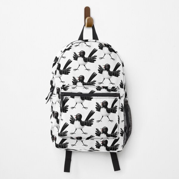 Item preview, Australian Willy Wagtail cartoon illustration designed and sold by FrogFactory.