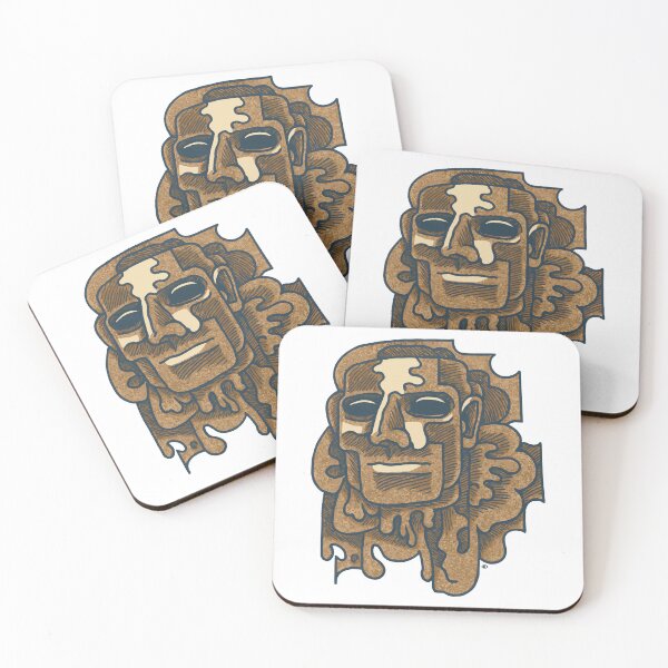 Item preview, Melting Monumental Face of Stone designed and sold by nikodonets.