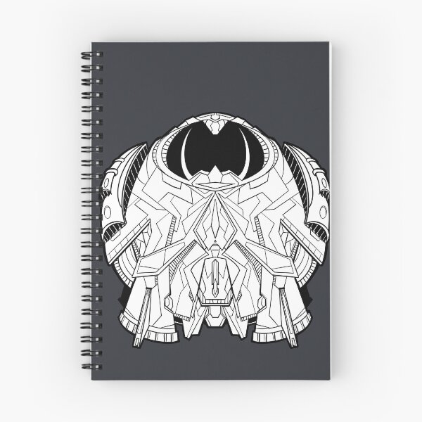 Item preview, A combat spaceship seen from above in black and white designed and sold by fifou96.