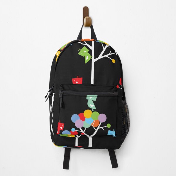 Item preview, Colorful Whimsical Tweet Birds On White Branches Of Dotted Trees Fatfatin designed and sold by inabnet.