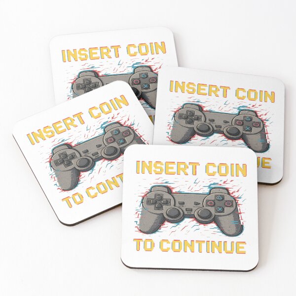 Item preview, Insert Coin to Continue – Retro Glitch Controller Tee designed and sold by GTFullShop.