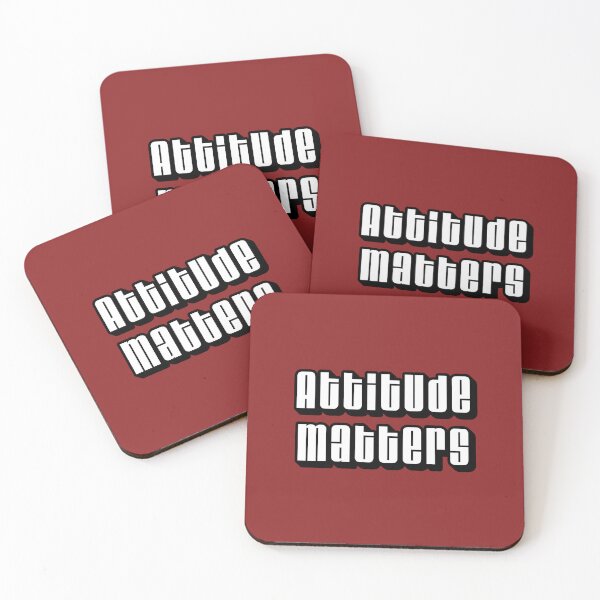 Item preview, Attitude Matters Bold Typography Design designed and sold by trepiu.