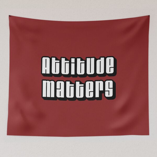 Item preview, Attitude Matters Bold Typography Design designed and sold by trepiu.