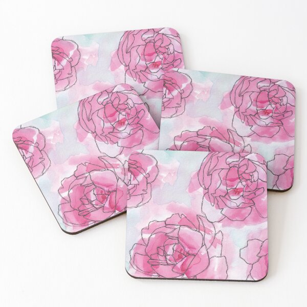 Item preview, Rosas de acuarela de color rosa designed and sold by KathinaX.