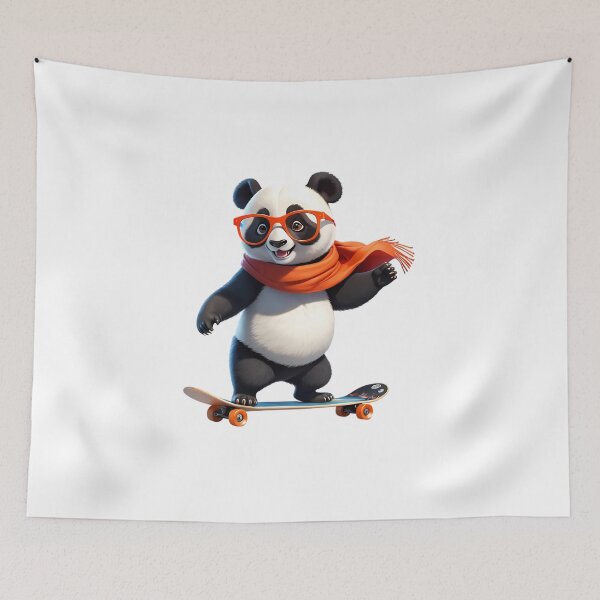 Item preview, Cool Skateboarding Panda designed and sold by DaniArtDesign81.