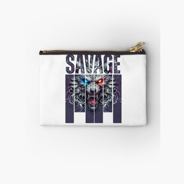 Item preview, Savage Wolf Split Art – Fierce Dual-Eye Beast Design designed and sold by Karim-Karem.