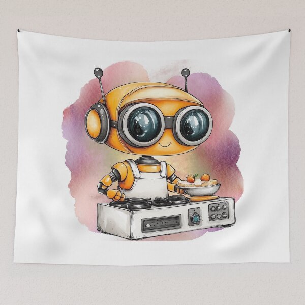 Item preview, Chef Bot Cuteness: Serving Up Smiles designed and sold by ChenEngEng.