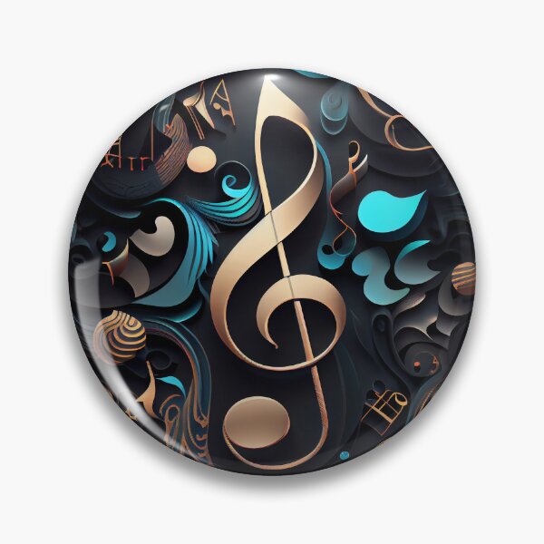 Item preview, Melodic Currents: Gold and Teal Music Abstract designed and sold by ShadowAndSlate.