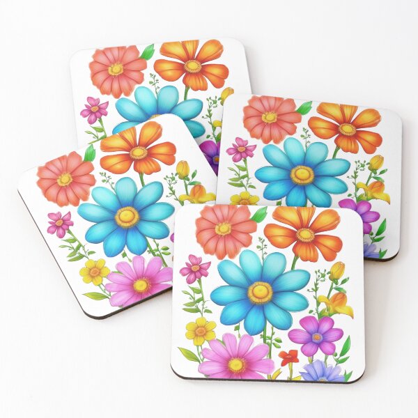 Item preview, Colorful Vibrant Flowers  designed and sold by MiraLumeStudio.
