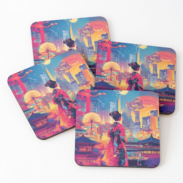 Item preview, Chinese kimono girl Japan graphics travel poster designed and sold by TheArtistOf2022.