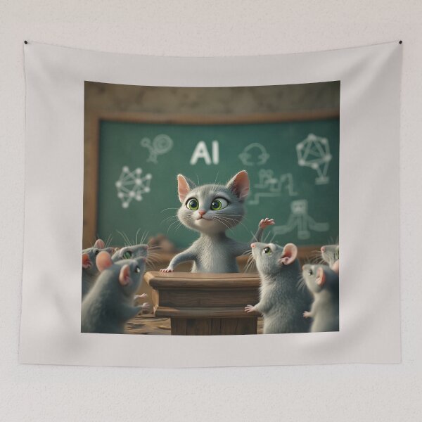Item preview, Think Creatively, Innovate Together; Lessons in Innovation: A Cat’s Masterclass on AI designed and sold by Creative-RE.