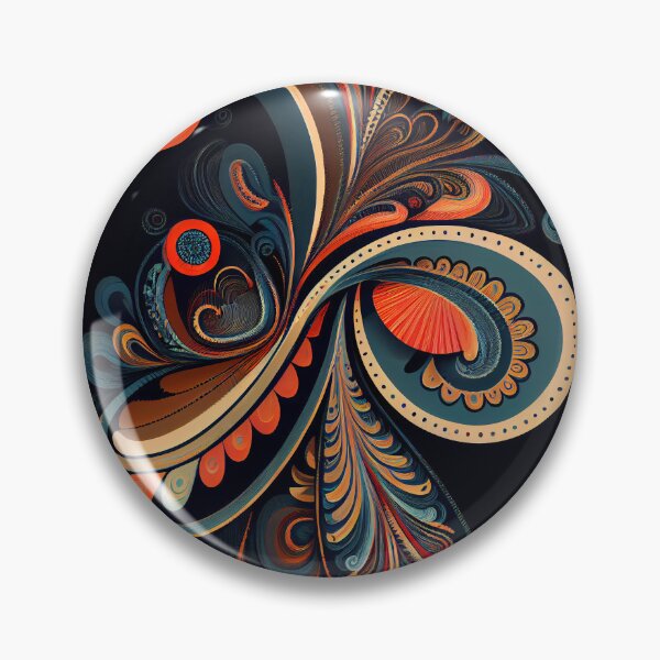 Item preview, Modern Paisley Swirl: Vibrant Abstract Pattern designed and sold by ShadowAndSlate.