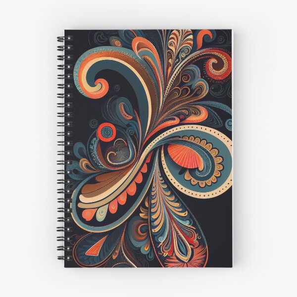 Item preview, Modern Paisley Swirl: Vibrant Abstract Pattern designed and sold by ShadowAndSlate.