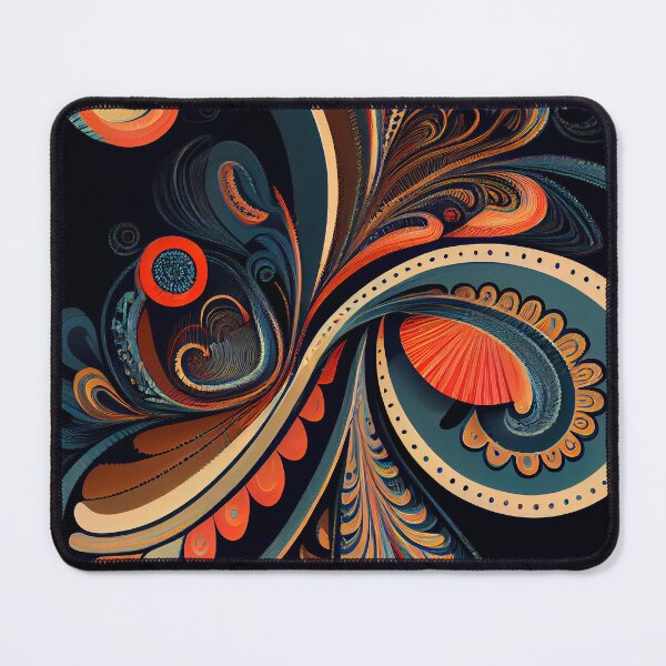 Item preview, Modern Paisley Swirl: Vibrant Abstract Pattern designed and sold by ShadowAndSlate.