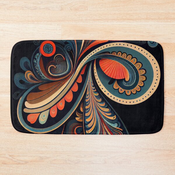 Item preview, Modern Paisley Swirl: Vibrant Abstract Pattern designed and sold by ShadowAndSlate.