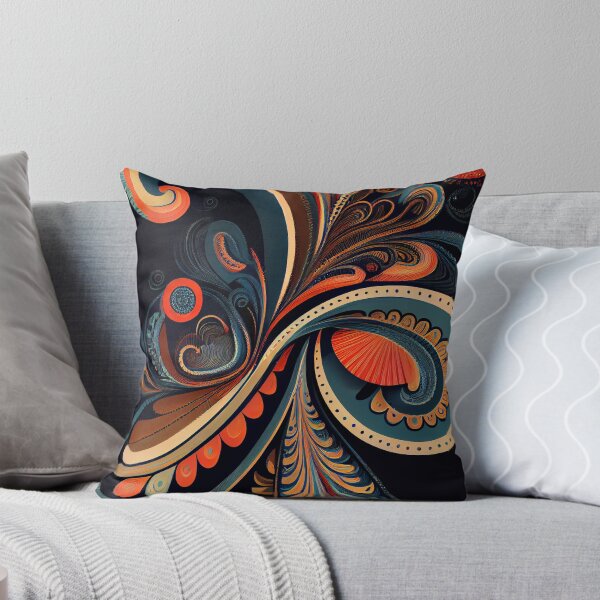 Item preview, Modern Paisley Swirl: Vibrant Abstract Pattern designed and sold by ShadowAndSlate.