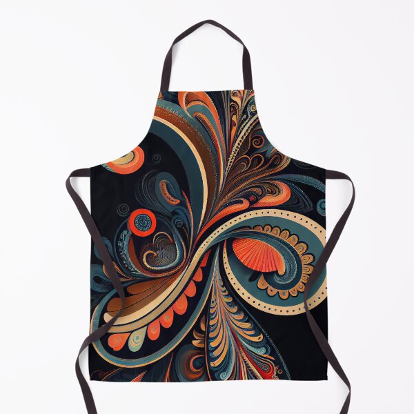 Item preview, Modern Paisley Swirl: Vibrant Abstract Pattern designed and sold by ShadowAndSlate.