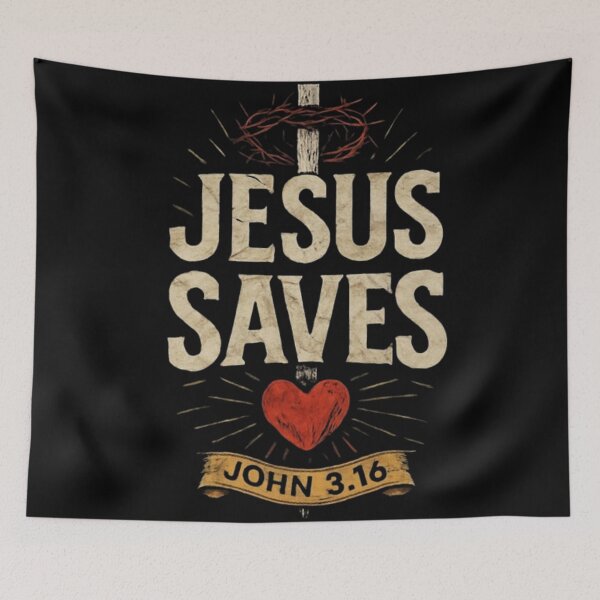 Item preview, CUTE JESUS SAVES : JESUS SAVES SCRIPTURE designed and sold by Obinne.