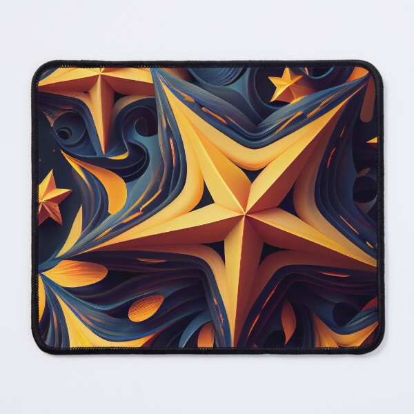 Item preview, Cosmic Glow: Abstract Golden Starfall designed and sold by ShadowAndSlate.