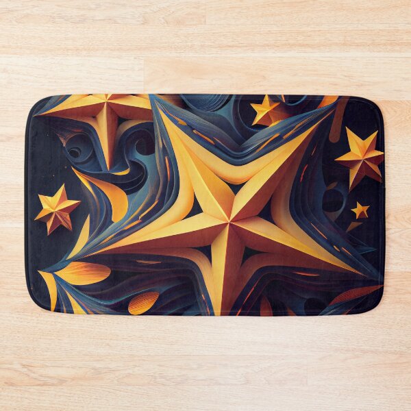 Item preview, Cosmic Glow: Abstract Golden Starfall designed and sold by ShadowAndSlate.