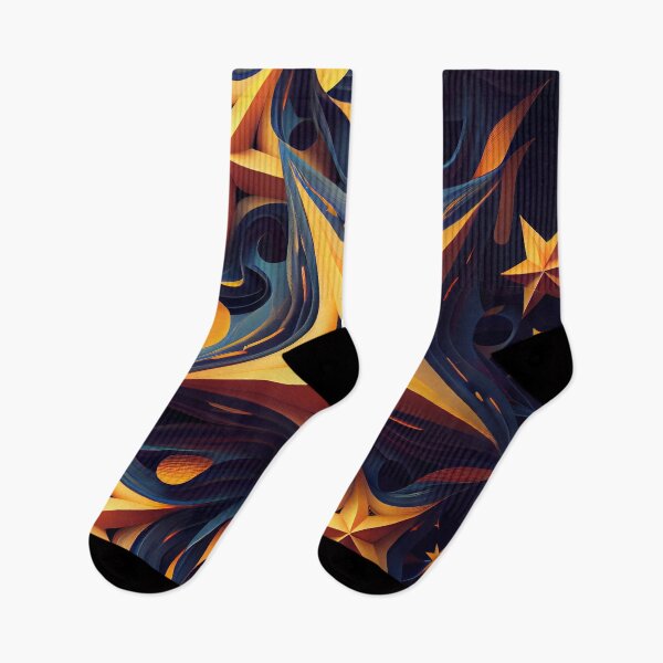 Item preview, Cosmic Glow: Abstract Golden Starfall designed and sold by ShadowAndSlate.