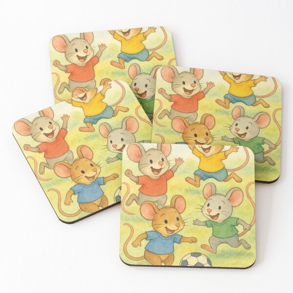 Item preview, The Mouse Family Plays Soccer designed and sold by Mauswohn.