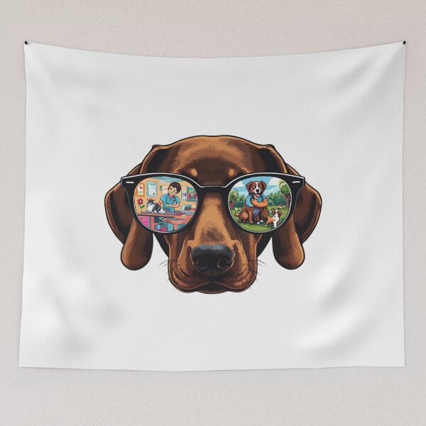 Item preview, Vet Life Dog Art Glasses Design designed and sold by MANIFESTHYPE - Fashion and Accessories.