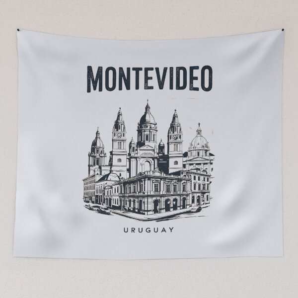 Item preview, A Vintage Travel Illustration of Montevideo - Uruguay designed and sold by GoodOldVintage.