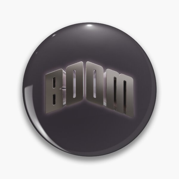 Item preview, Boom Metallic Bold Typography Art designed and sold by trepiu.