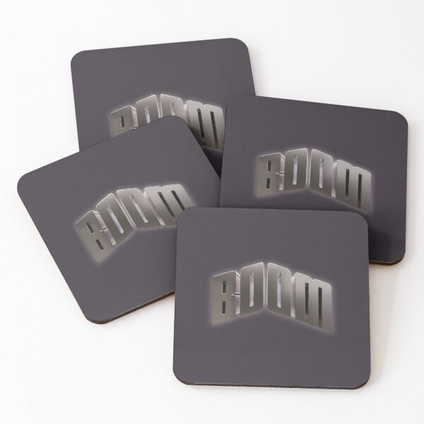Item preview, Boom Metallic Bold Typography Art designed and sold by trepiu.