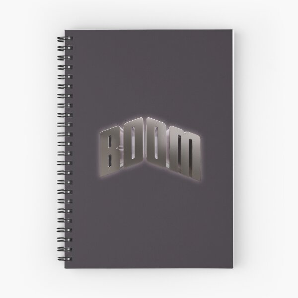 Item preview, Boom Metallic Bold Typography Art designed and sold by trepiu.