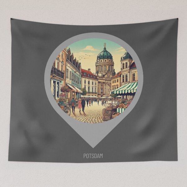 Item preview, Potsdam City 80s Style Photo - Retro Travel Art for City Lovers and Tourists - Perfect for Clothing & Accessories designed and sold by knalpot-design.