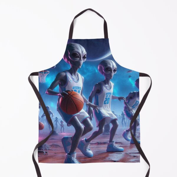 Item preview, aliens playing basketball in space designed and sold by Dogandesighn.
