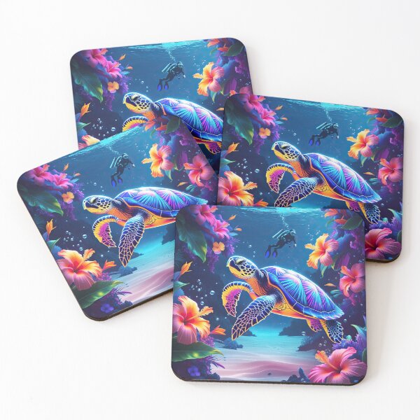 Item preview, Turtle under the ocean - Marine life designed and sold by TheArtistOf2022.