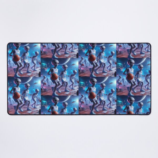 Item preview, aliens playing basketball in space designed and sold by Dogandesighn.