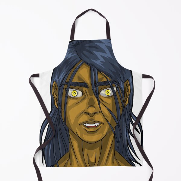 Item preview, Portrait of a man with long hair, golden eyes and long teeth, vampire designed and sold by fifou96.