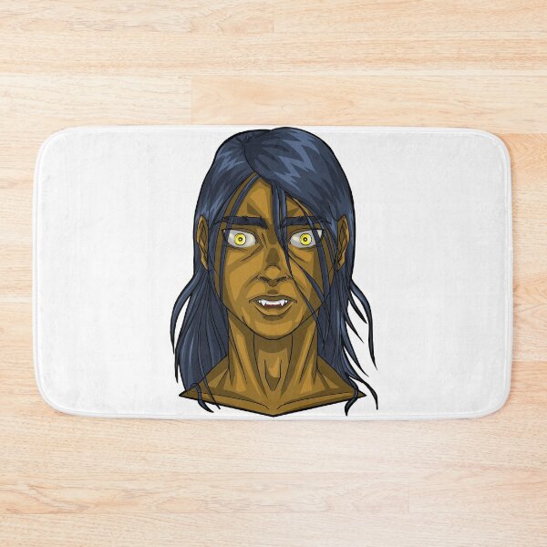 Item preview, Portrait of a man with long hair, golden eyes and long teeth, vampire designed and sold by fifou96.