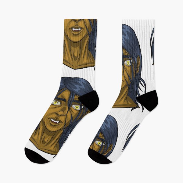 Item preview, Portrait of a man with long hair, golden eyes and long teeth, vampire designed and sold by fifou96.