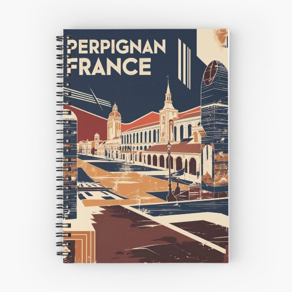 Item preview, Perpignan France 1950s Vintage Travel Tourism designed and sold by TravelersGems.