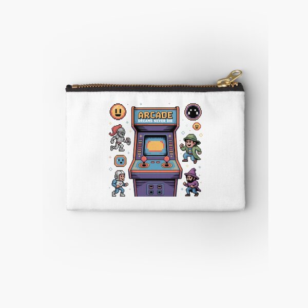 Item preview, Arcade Dreams Never Die Pixel Cabinet Art designed and sold by Printiko.