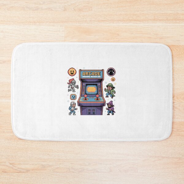 Item preview, Arcade Dreams Never Die Pixel Cabinet Art designed and sold by Printiko.