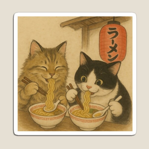 Item preview, Neko Noodle Time designed and sold by Zen Cat Studio.
