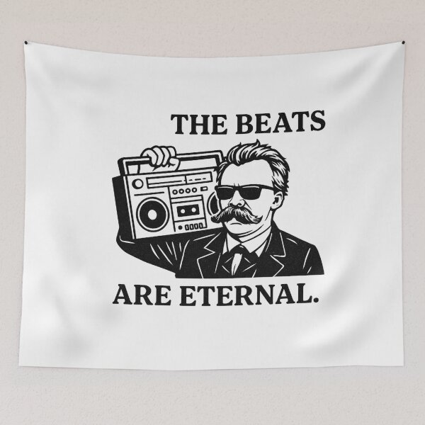 Item preview, Nietzsche with a swag designed and sold by PHILOSOPHY-SWAG.