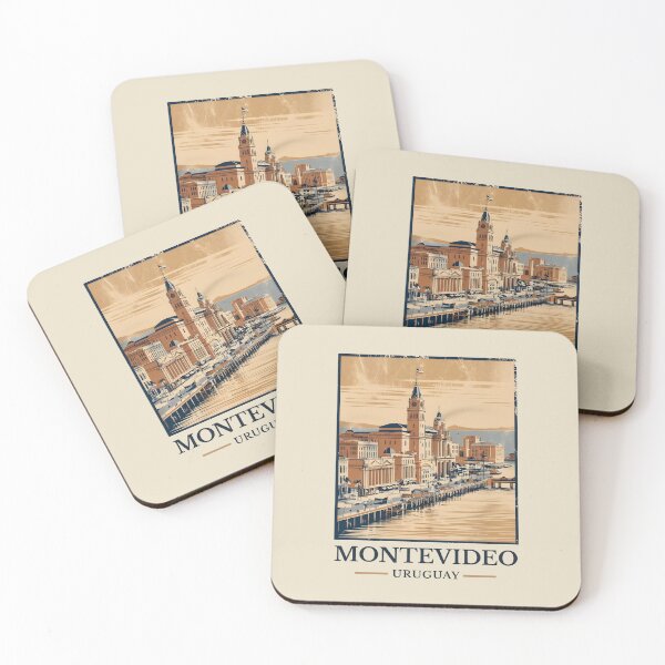 Item preview, A Vintage Travel Illustration of Montevideo - Uruguay designed and sold by GoodOldVintage.