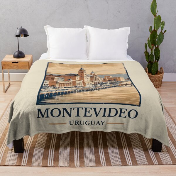 Item preview, A Vintage Travel Illustration of Montevideo - Uruguay designed and sold by GoodOldVintage.