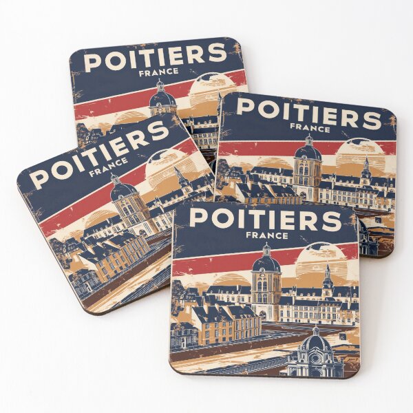 Item preview, Poitiers France 1950s Vintage Travel Tourism designed and sold by TravelersGems.