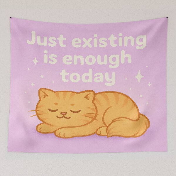 Item preview, Simba Says: Just Existing is Enough Today designed and sold by Paw & Whimsy.