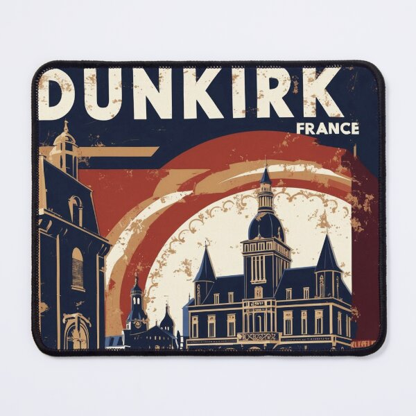 Item preview, Dunkirk France 1950s Vintage Travel Tourism designed and sold by TravelersGems.
