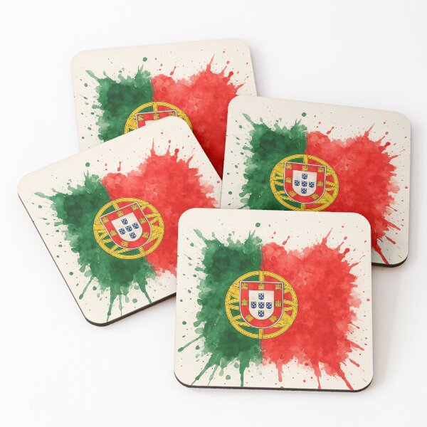 Item preview, Portugal Flag – Dynamic Watercolor Splash Design designed and sold by PrometheusStyle.