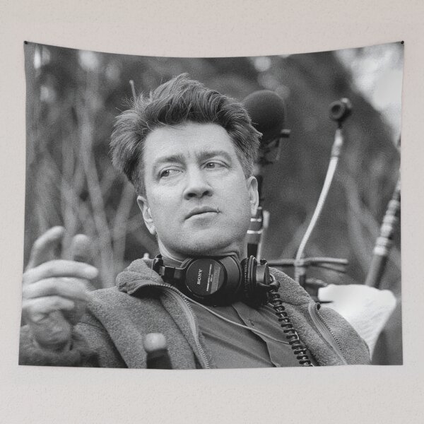 Item preview, David Lynch: The Maestro – Vintage Black and White Art Print designed and sold by TheTwinPeaks.